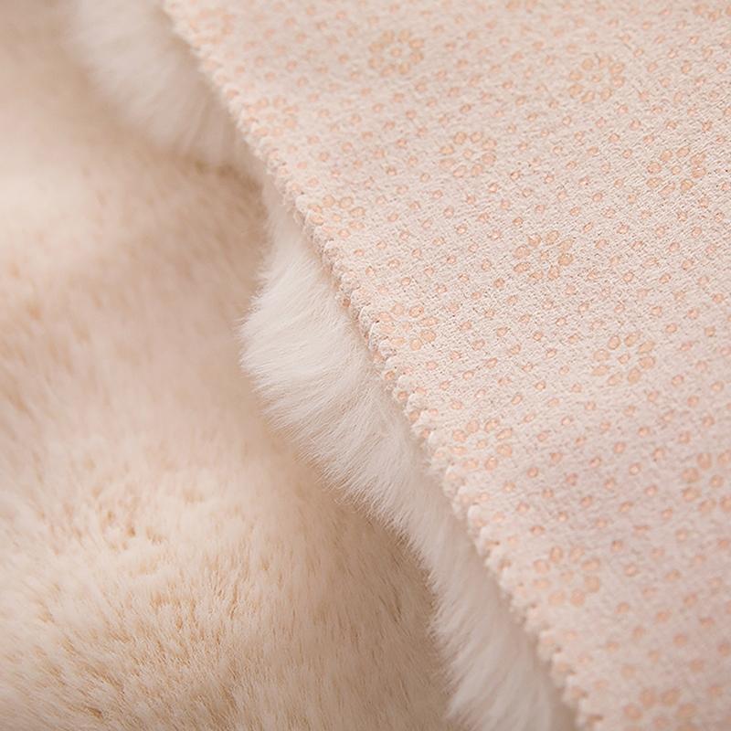Boble Plysjteppe For Hjemmedekor Imiterte Kaninhår Balkongpute Barneromsgulvteppe Jenterom Fotmatte