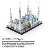 Blue Mosque Istanbul Turkey Building Blocks Set Small Particles Bricks Toy Souvenir Home Decor Model for Adults Kids