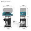 Variable Speed Router Cordless Wood Router For Woodworking Projects Rack And Pinion Depth Mechanism Collets 6mm 6.35mm 14mm