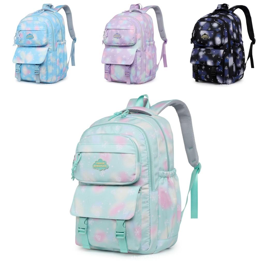 Modern Urban Style Student Backpack With Textured Leather Effect And Dual Shoulder Straps For Teens