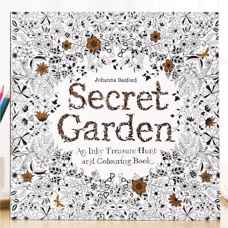 Secret Garden Adult Coloring Book: Stress Relief and Hand-Drawn Doodles