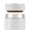 Wahei Freiz Water Bottle/Tumbler, 480ml, White, Vacuum Insulated, Keeps Drinks Hot or Cold, Perfect for Adults, with Lid, IM-0003