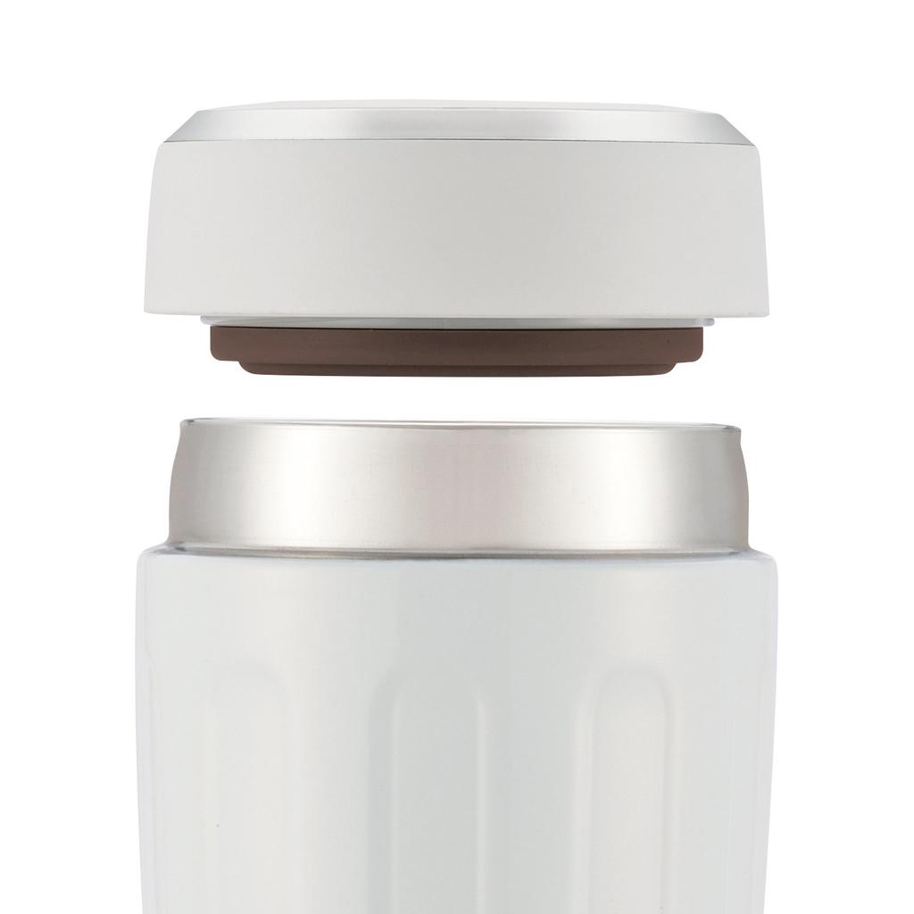 Wahei Freiz Water Bottle/Tumbler, 480ml, White, Vacuum Insulated, Keeps Drinks Hot or Cold, Perfect for Adults, with Lid, IM-0003