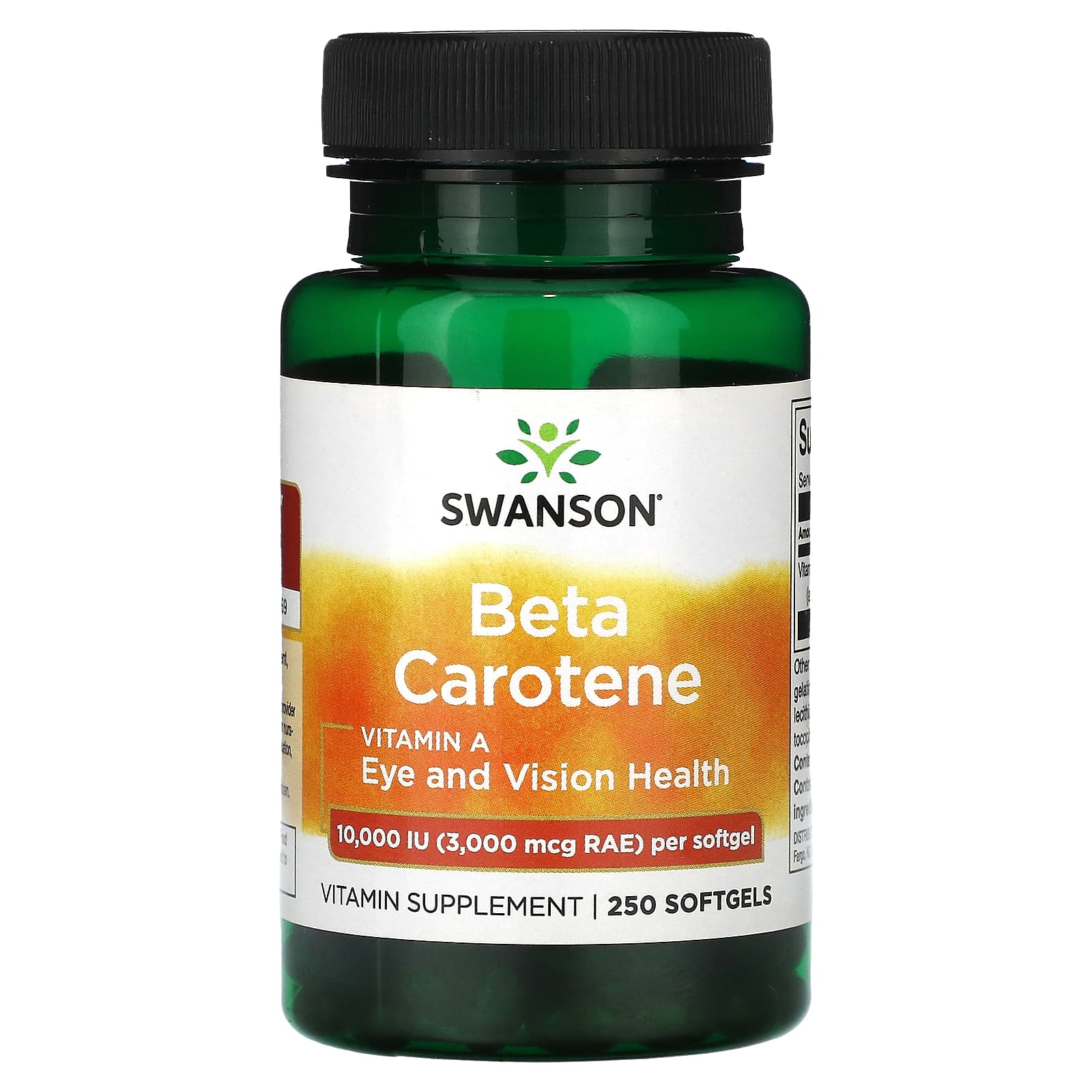 

Beta-Carotene, 10,000 Iu (3,000 Mcg Rae), 250 Softgels