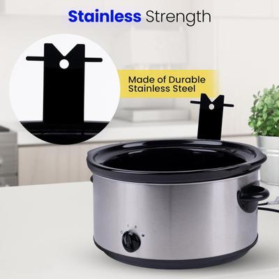 Slow Cooker Lid Holder Heat-Resistant Reusable Pot Lid Stand Plastic Organizer for 6QT Crock Pots Space-Saving Hanging Rack