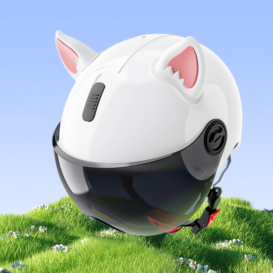 1 Paar Motorradhelm Katzenohr Dekoration Klebstoff Roller Radfahren Fahrrad Motorrad Skateboard Helm Dekorative Ohr Helm Zubehör