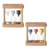 Sand Timer Set 1Min 3Min 5Min Hourglass 3-in-1 Desktop Sand Clock for Cooking Classroom Exercise Home Office Decoration