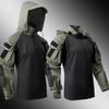 Leichtes Langarm-Taktikhemd für Herren, Atmungsaktiv, Strapazierfähig, Camouflage, Trainings-Top für Outdoor-Aktivitäten
