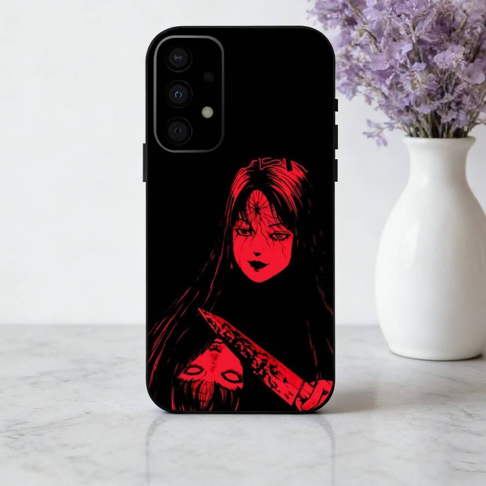 

Movie H-Horror T-Tomie-E Phone Case For Samsung Galaxy A73,A72,A71,A70,A53,A52,A51,Soft Silicone Black Cover Samsung a20s