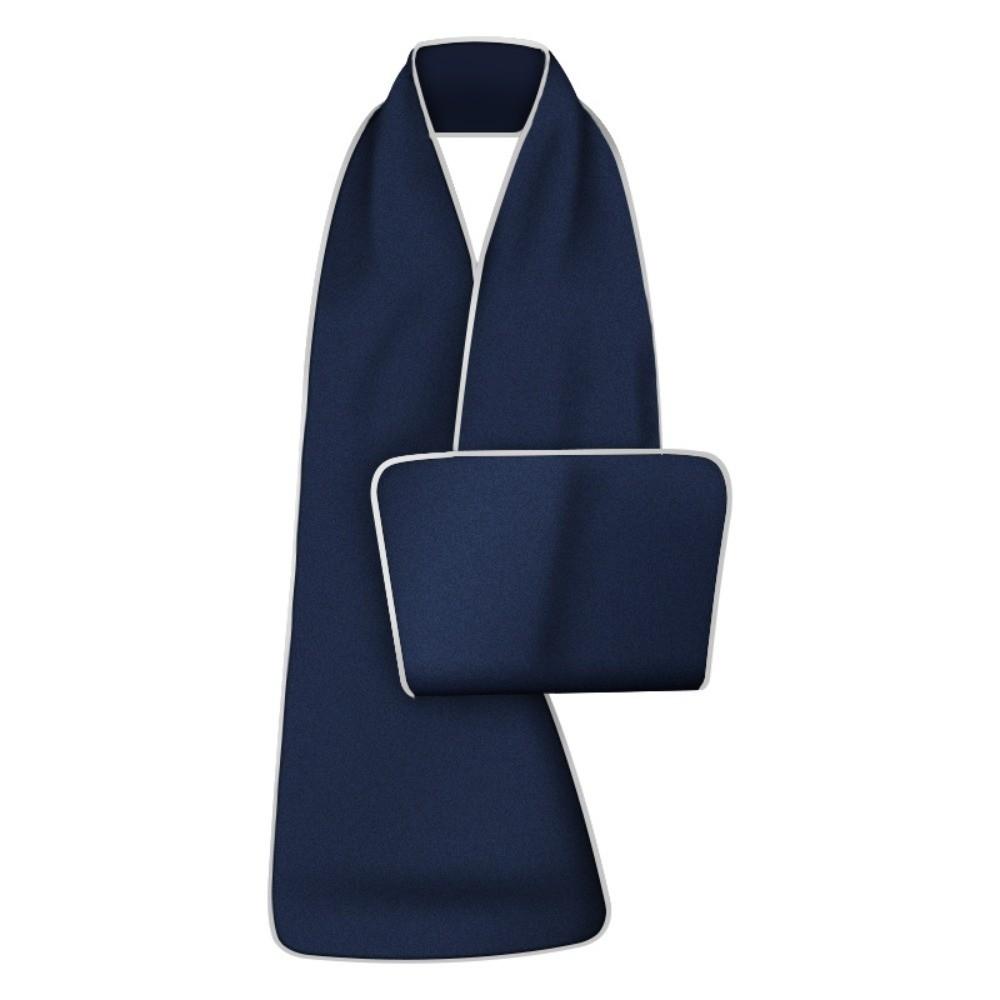 Soft Elderly Eating Bib Waterproof Clothing Protectors for Elderly Saliva Towel Elderly Care темно-синий