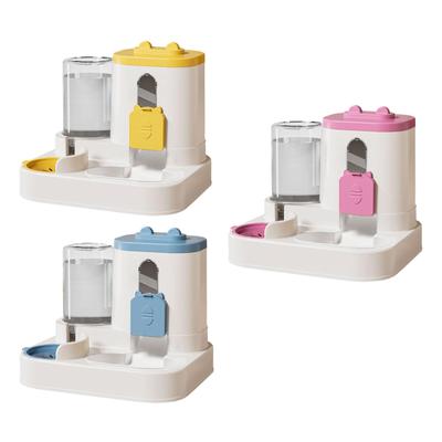 Automatischer Tierfutter- und Wasserspender Futter- und Wasserausgeber Anti-Rutsch 2 in 1 Hundefutterspender für Katzen und kleine Hunde, Innenbereich