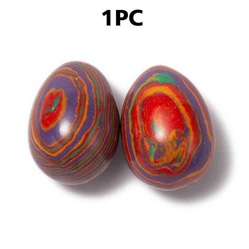 2x1.5cm Easter Egg Jewelry Lucky Stone Mini Egg Polished Agate Stone Stone Collect Gifts Crystal Resurrection Egg Home Decoration