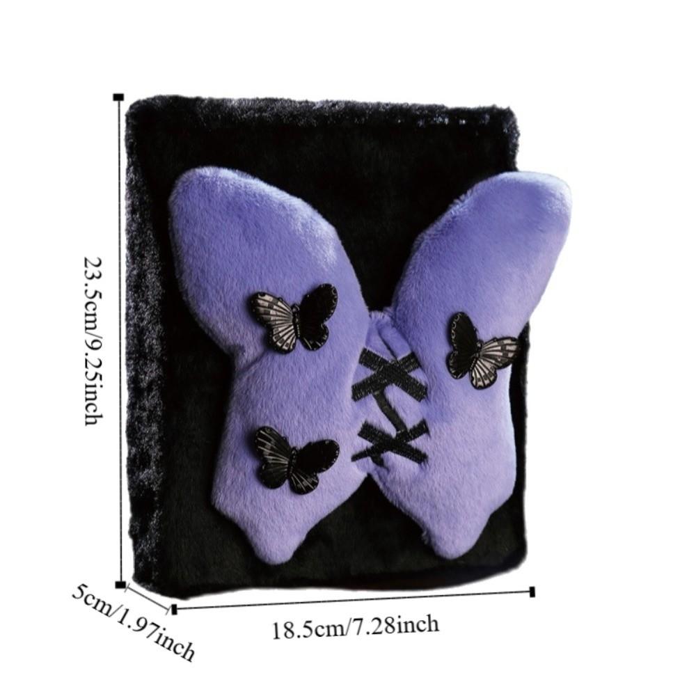 3-Inch Detachable Card Book Furry Cover Loose Leaf Album High-Quality Korean Album Photo Storage