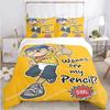 3D Print Cartoon SML Jeffy Bedding SetDuvet Cover Comforter Bed Set Quilt Cover PillowcaseKing Queen Twin Size Boys Girl Adult