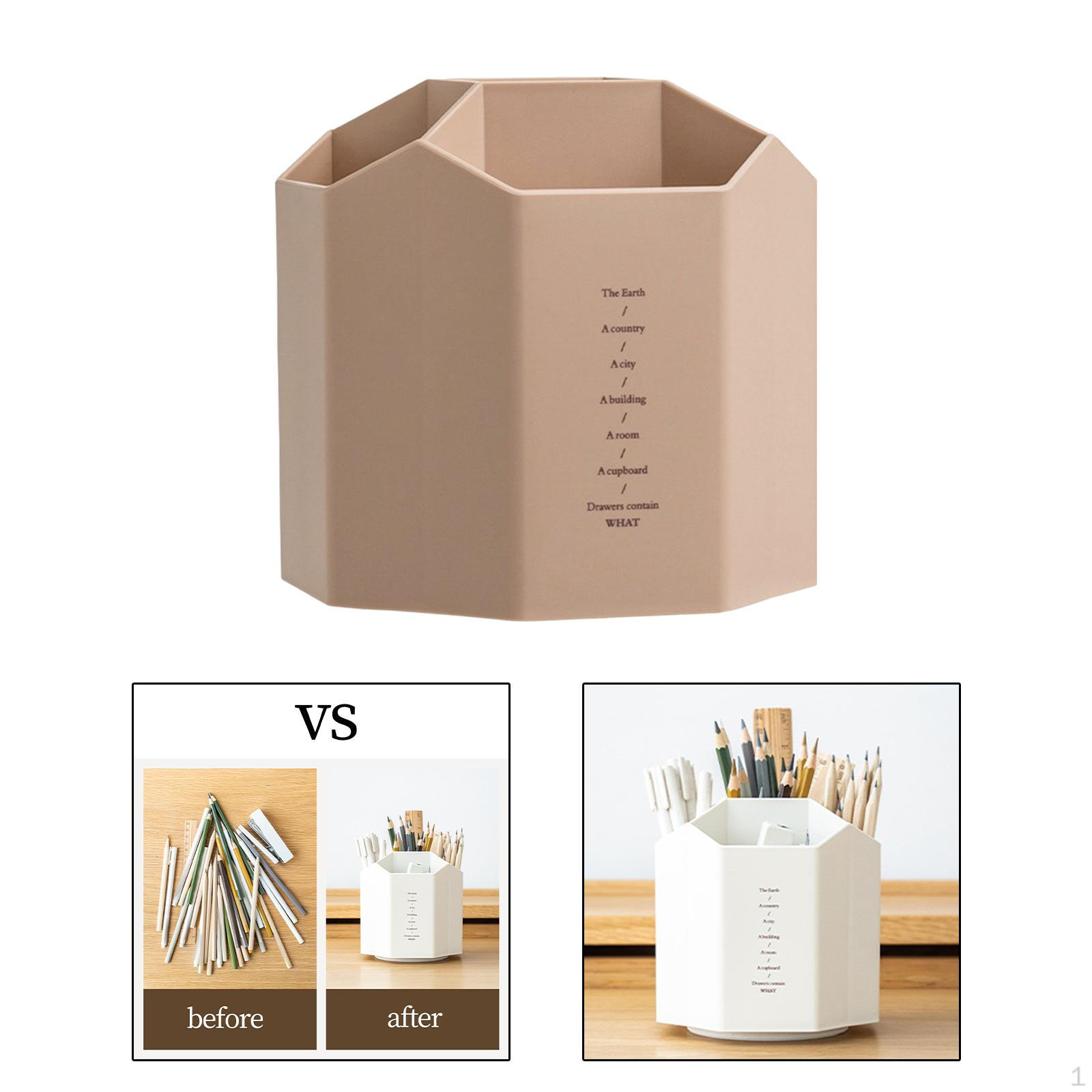 Креативный держатель для ручек Прочный толстый органайзер для карандашей Хранение Макияж для класса Pink