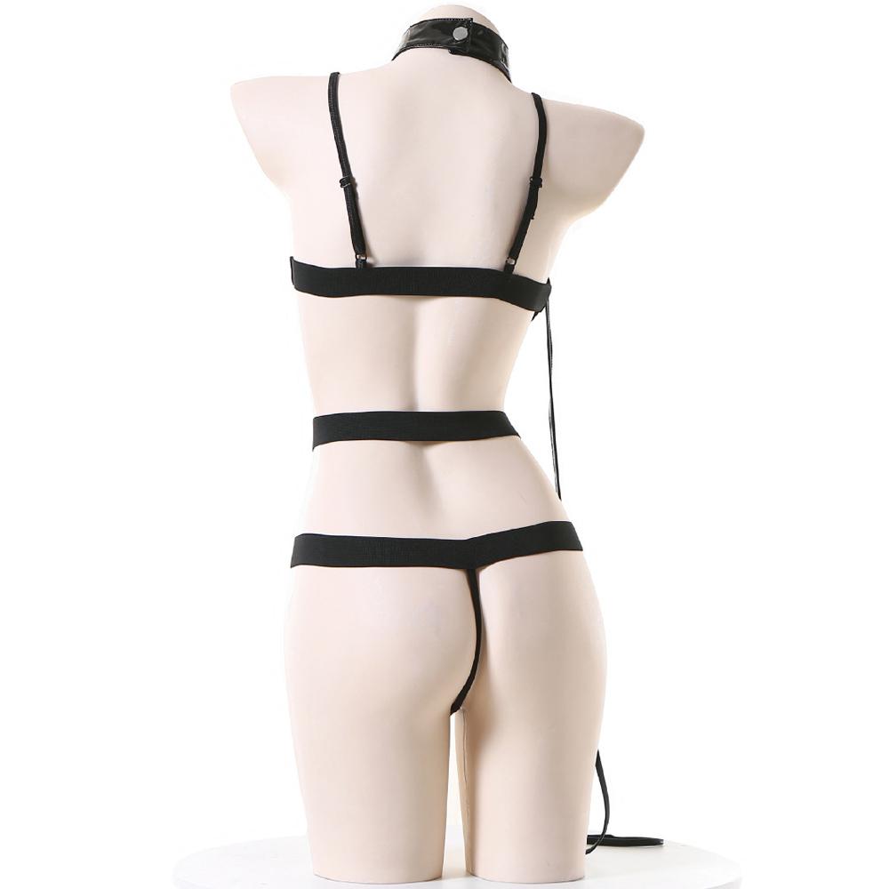 XXOO Sexy Lingerie Women Strap Bandage Sexy Bodysuit Cat Girl Uniform Outfit Cosplay Costumes