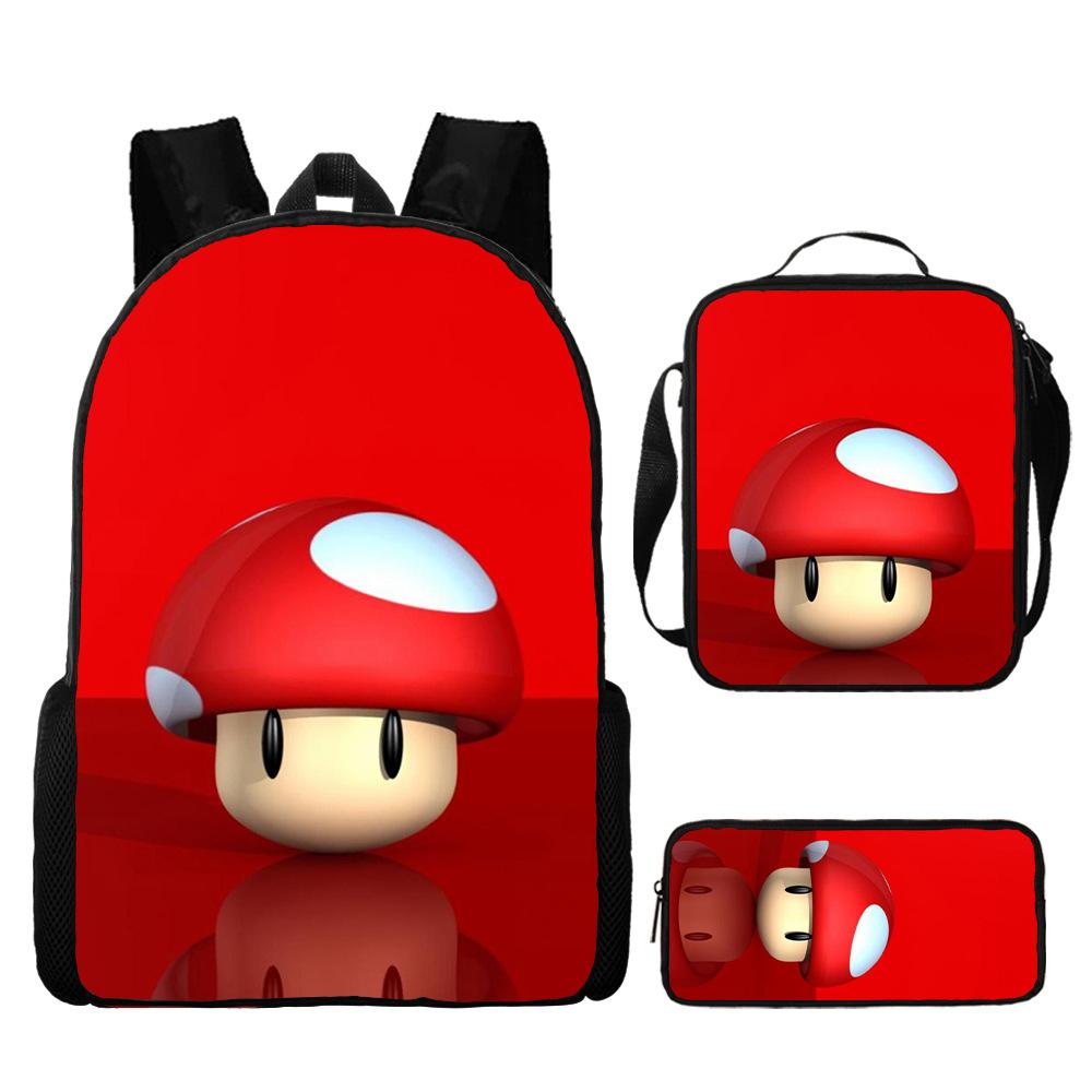 Mario, Primary And Secondary School Schoolbag, Children'S Backpack, Cartoon Satchel.
