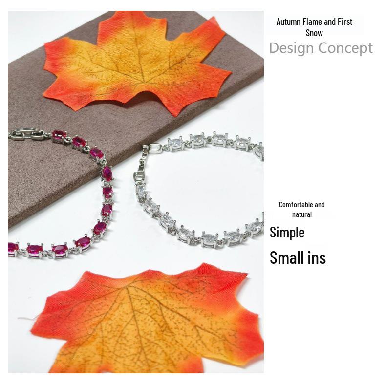 Farbiges Zirkon Temperament Armband - Vielseitiger koreanischer Stil Damenschmuck