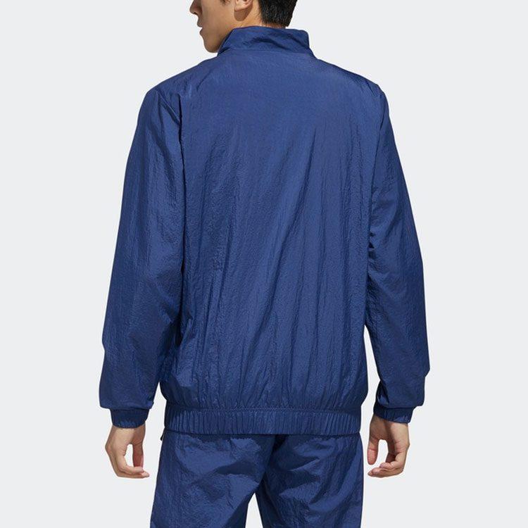 adidas Jackets Men's Tech Blue Stand Collar Moderate Other FM6075