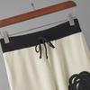 Trendy Embroidered Knit Top & Wide-Leg Pants Set for Women - Spring/Autumn Fashion