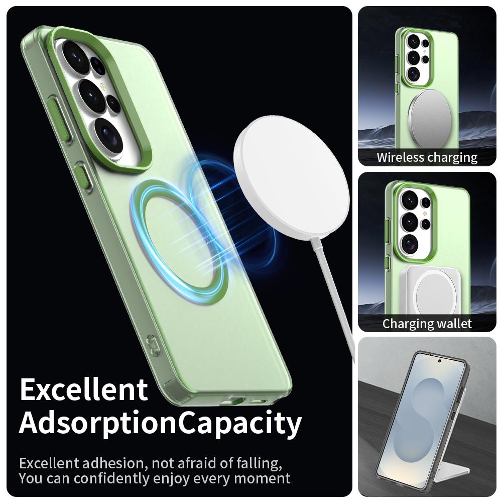 Matte Clear For Magsafe Cases For Samsung Galaxy S26 S25 S24 S23 FE Plus Ultra A06 A16 A26 A36 A05 A15 A25 A35 A55 A56 5G Cover