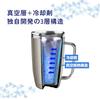 Doshisha Beer Specialty Vacuum Stainless Tumbler, 280ml, & Cooling, 3-Layer Steel, Silver, ON℃ZONE
