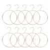 10pcs Iron Round Scarf Ring Hanger Belt Rack Non-Slip Tie Hanging Hooks Closet Organizer Storage Holder for Ties Scarves
