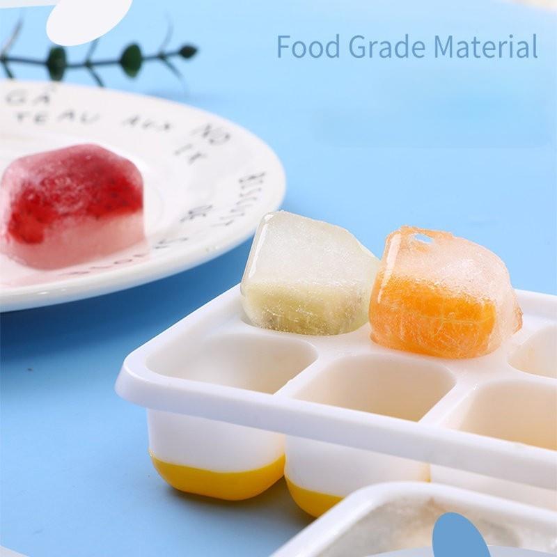 1Pcs Silicone Square 14 Cube Easy Release Ice Cube Molds Ice Cube Tray Mold With Lid Kitchen Bar Diy Iced Cocktail Freeze Tool