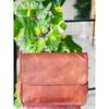 Men's CleanLeather Messenger Real Satchel Bag Genuine Laptop Brown Briefcase New