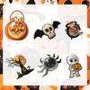 6 pcs Clear Plastic Halloween Candy Box Santa Claus DIY Gift Box Snack Packaging Box  Christmas