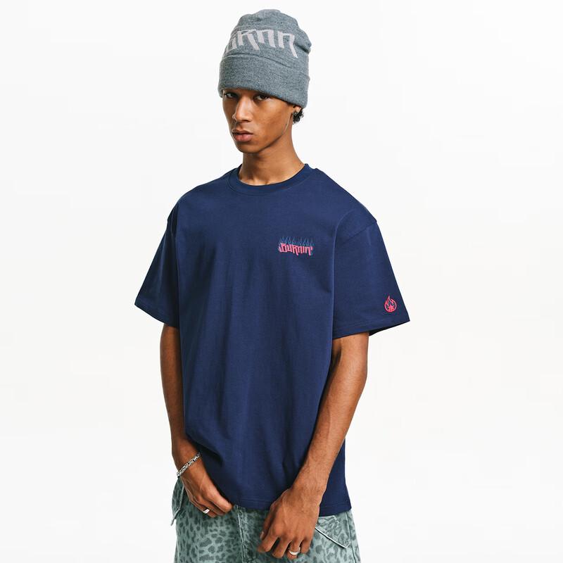BURNIN Little Flame Graphic Short Sleeve T-Shirt M