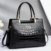 Women Patent Leather Handbag Fashion Satchel Bag Stylish Luxury Design Large Capacity Top Handle Shoulder Crossbody Bags CLE