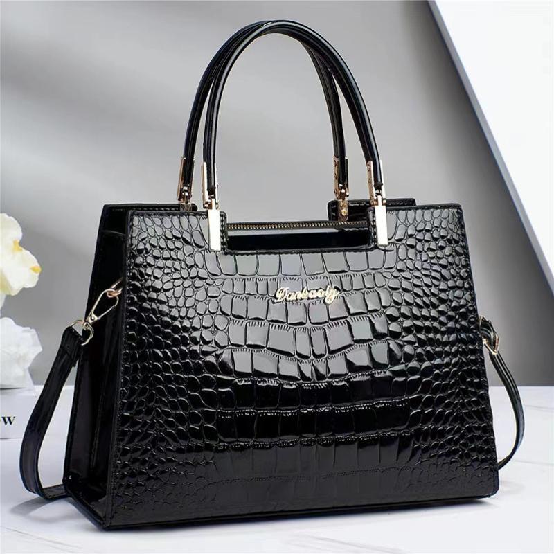 Women Patent Leather Handbag Fashion Satchel Bag Stylish Luxury Design Large Capacity Top Handle Shoulder Crossbody Bags CLE