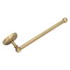 Bathroom Towel Rack Vintage Copper Single Rod Twisted Pattern Towel Bar for Hotel Home Kitchen