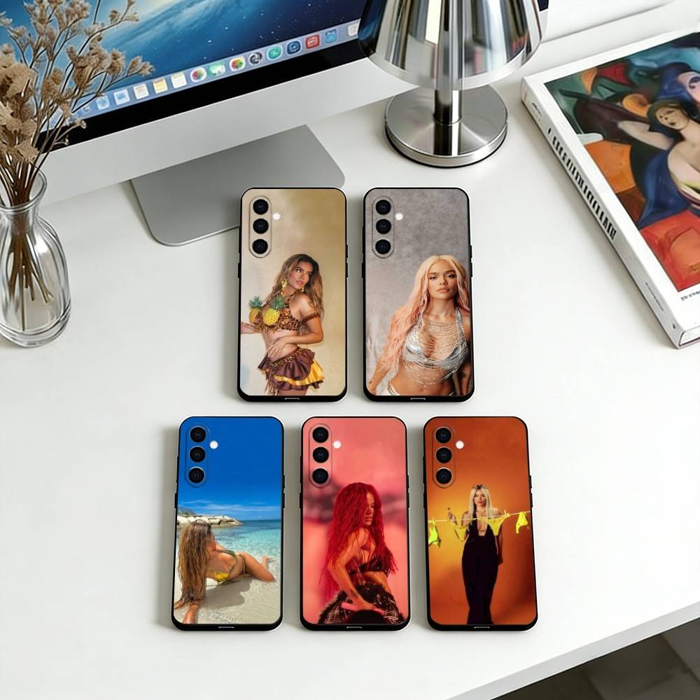 Singer Karol G Phone Case Soft black For Samsung Galaxy A73,A72,A71,A70,A53,A52,A51