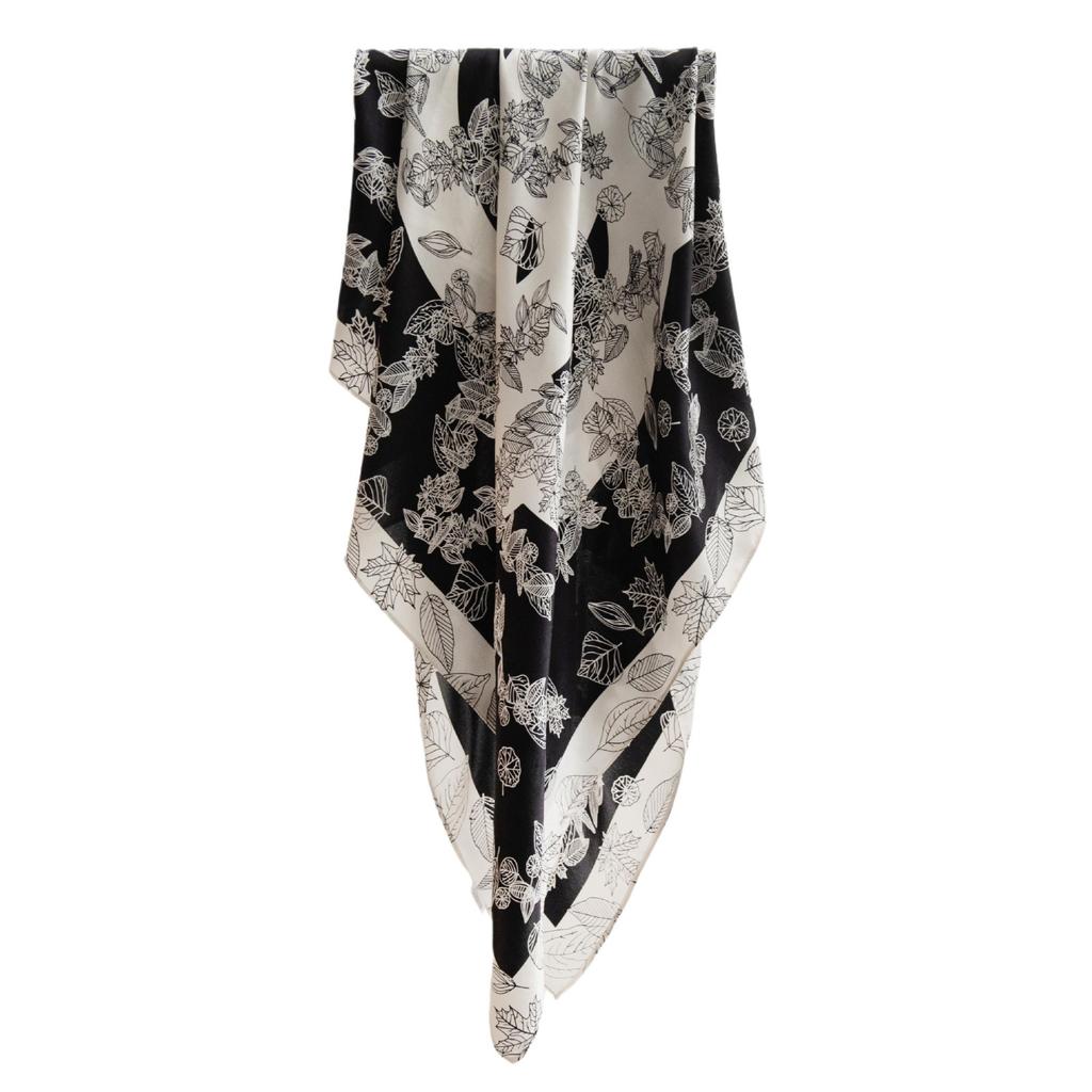 Mulberry Silk Silk Scarf for Mother In Law and Elder Gift Thin Sunshade Women's Square Scarf Elegant and Versatile