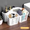 Plastic  Basket Portable Divided Cleaning Supply Storage Organizer With Handle For Dormitory Kitchen Bathroom