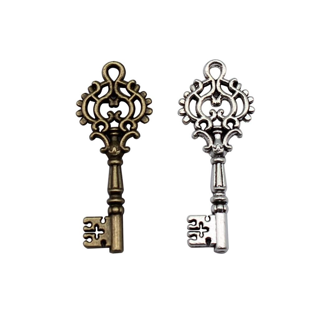 Key Charms Multi Color Alloy Locks Pendants For Romantic Themed Jewelry