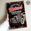 Vintage Metal Car Sign Decor Gift For Auto Lovers Garage Wall Art