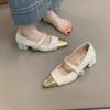 2025 Designer Women Pumps Shoes Fashion Shallow Shoes Spring Autumn Ladies Elegant Party Dress Thick Heel Footwear