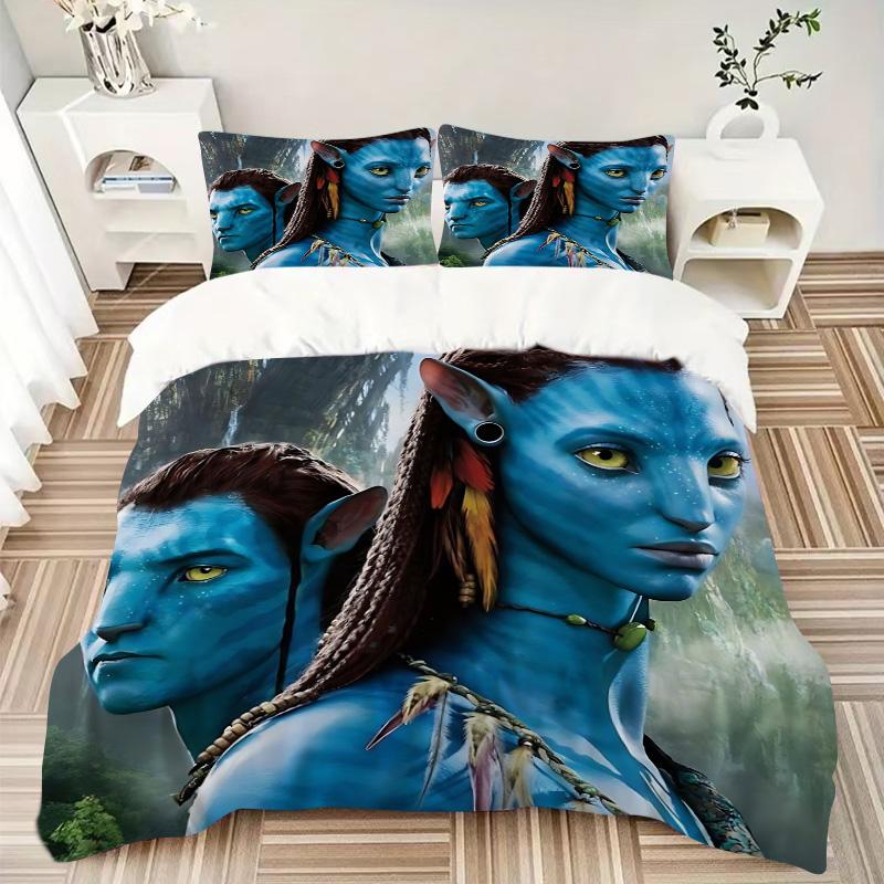 Avatar World Adventure Print 3Pcs Bedding Setduvet Cover With 2 Bedropillowcase Home Birthday Gift