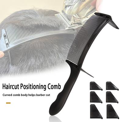 Professional Barber Hair Cutting Curved Positioning Comb Adjustable S Arc Design