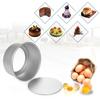 5pcs set Aluminum Alloy Round Cake Mould Chiffon Cake Baking Pan Pudding Cheesecake Mold Set with Removable Bottom