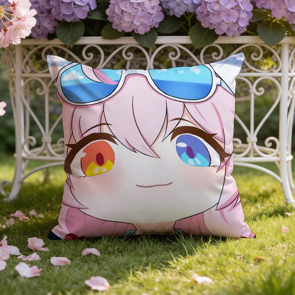 Cute Anime T-Takanashi Hoshino Cushion Cover Home & Car Dual-Scene Pillow Cover: Reversible for Premium Comfort
