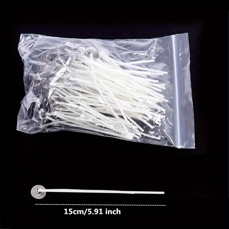 Candle Wicks Measuring, Designed for Candle Crafting with Pre-Waxed Materials, Ideal for Handmade Candle Creation.