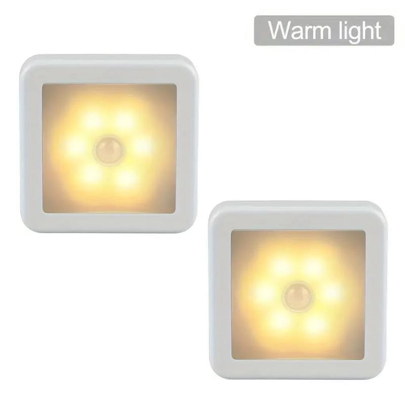 LED Night Light Motion Sensor with LED Light Lamps Night Light Wireless Lamp for Bedside Table Bedroom Bathrooms Corridors Kitchens Wardrobes