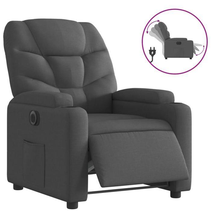 VidaXL Electric Recliner, Relaxation Chair with Adjustable Backrest and Footrest, Living Room Seat, Modern, 3204574