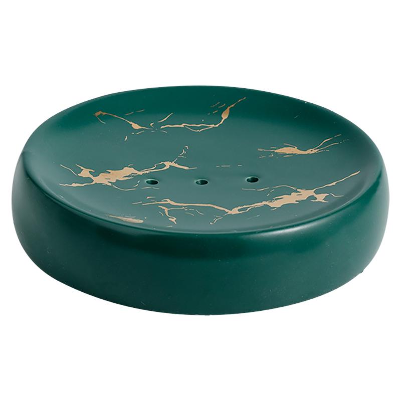 Gold Marble Ceramic Dispenser for Liquid Soap, Gel, or Shampoo