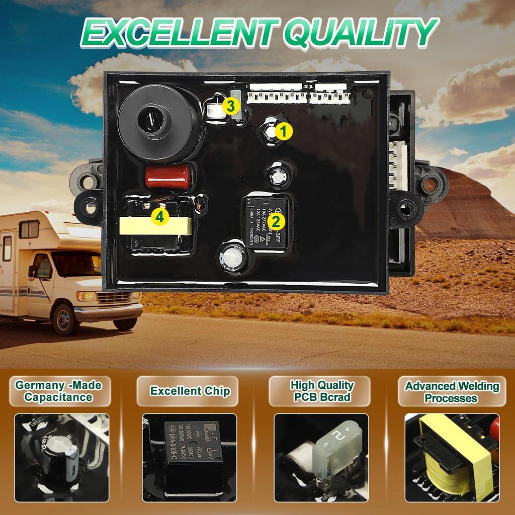 91365 RV Water Heater Control Circuit Board Fit for Atwood Dometic SVC Control Board, for GCH6A-10E, GC6AA-10E, GC10A-4E, GCH10A-4E, GCH10A-4E