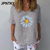 JPNTKY Women's Fashion Casual Short Sleeve V Neck Blouses & Shirts
